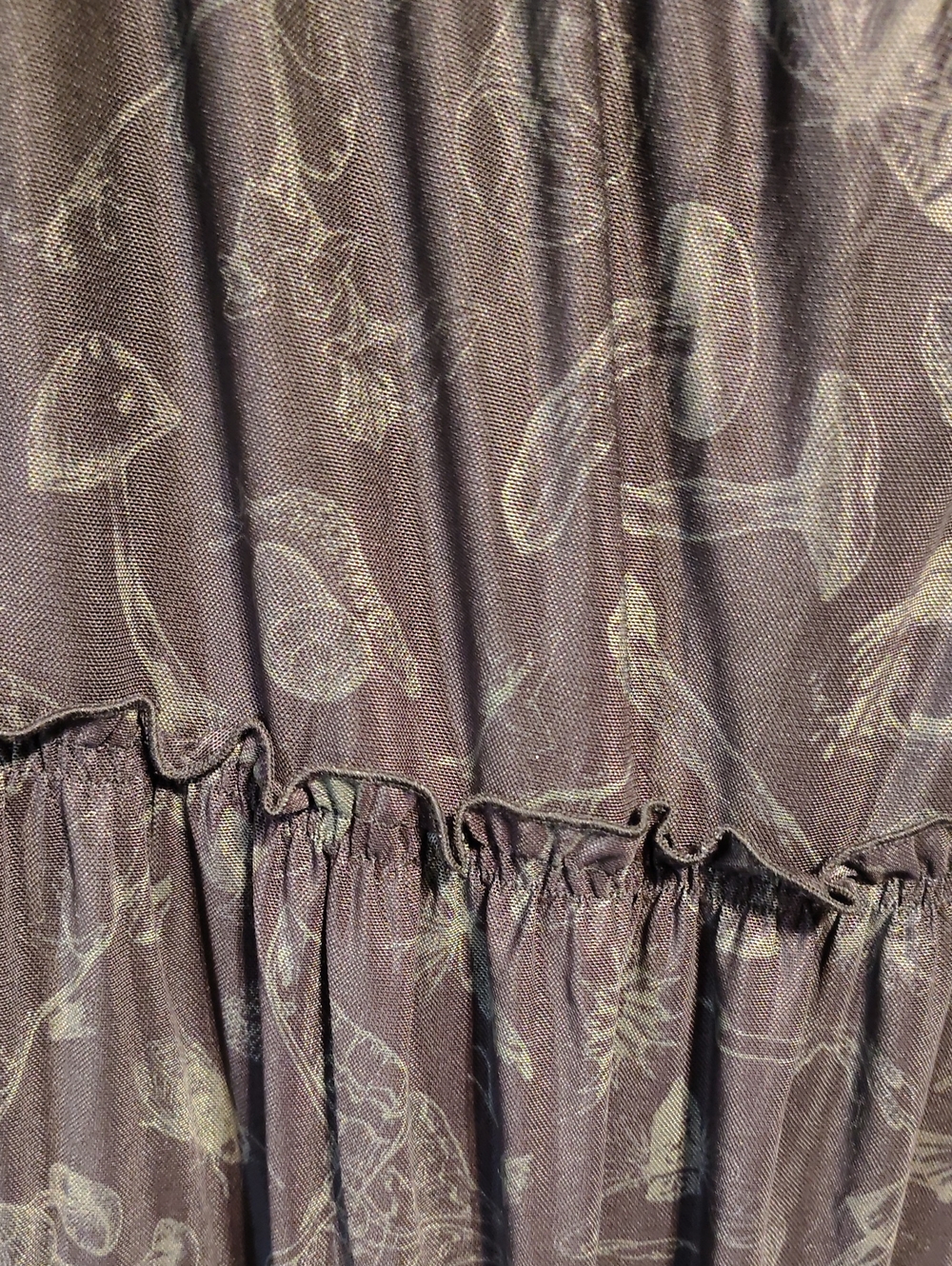 Killstar Sheer Tiered Maxi Skirt Goth - Picture 3 of 3